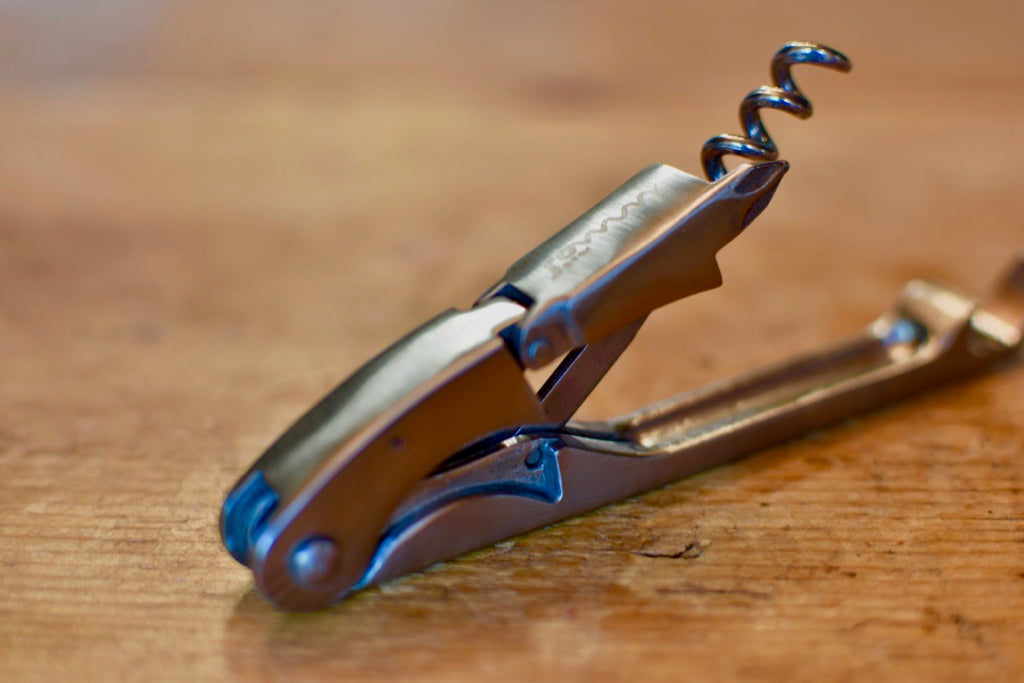 Vintage 2 SommKey by SommGear. A double step wine opener with bottle opener and pry end.